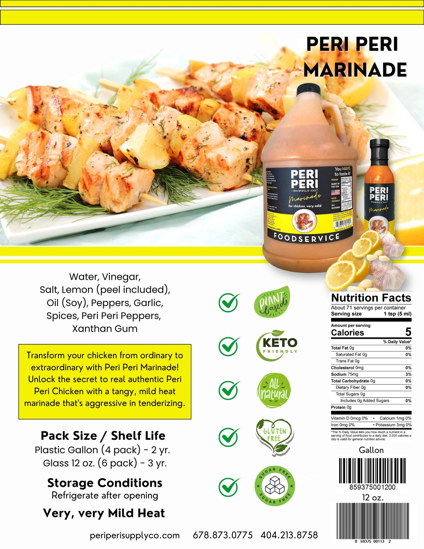 Peri Peri Marinade Gallon
