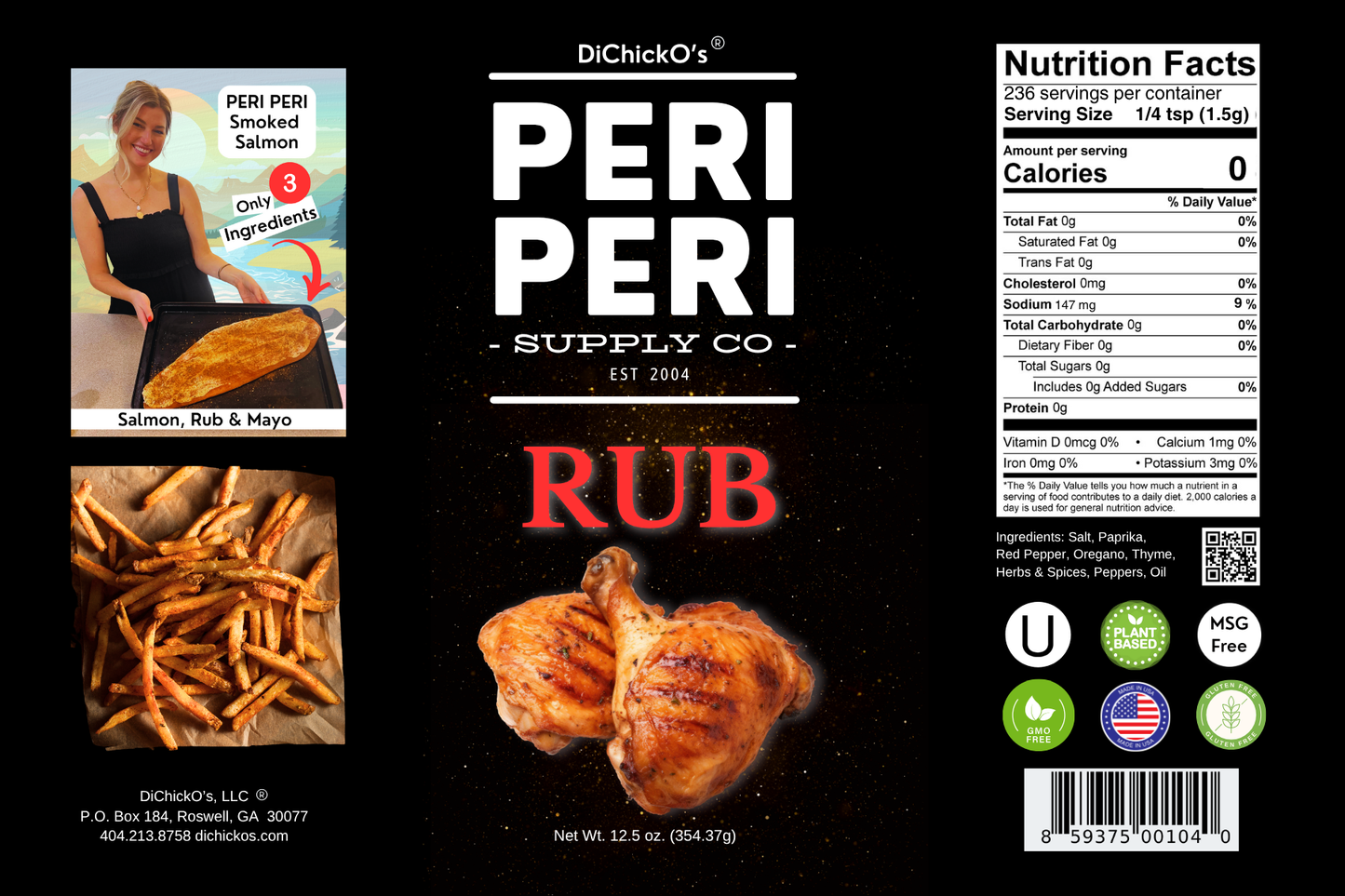 Peri Peri Rub (Salt) - 1 EA Wholesale